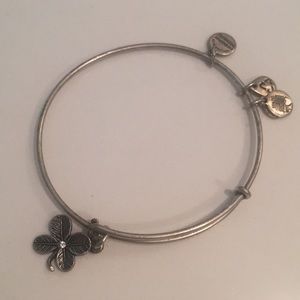 Alex & Ani Four Leaf Clover Bracelet - Silver